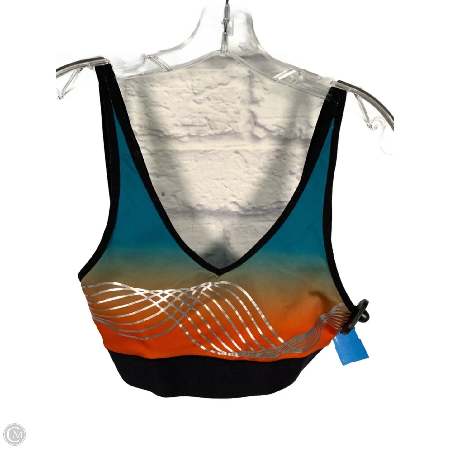 Athletic Bra By Clothes Mentor In Blue & Orange, Size: M