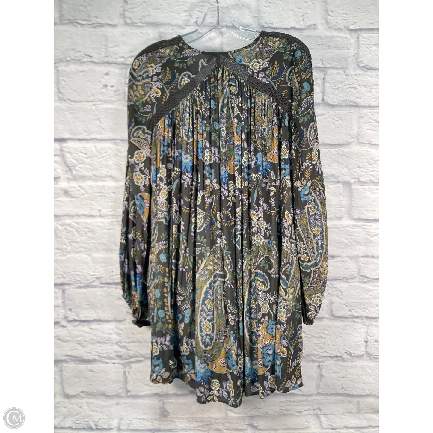 Dress Casual Short By Free People In Blue & Grey, Size: S