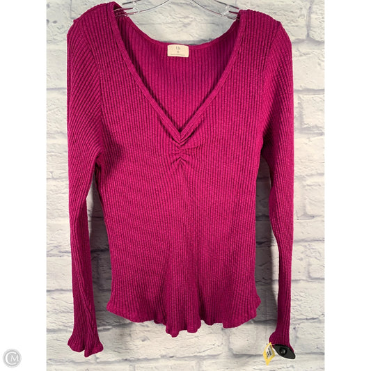 Top Long Sleeve By T.la In Purple, Size: Xl
