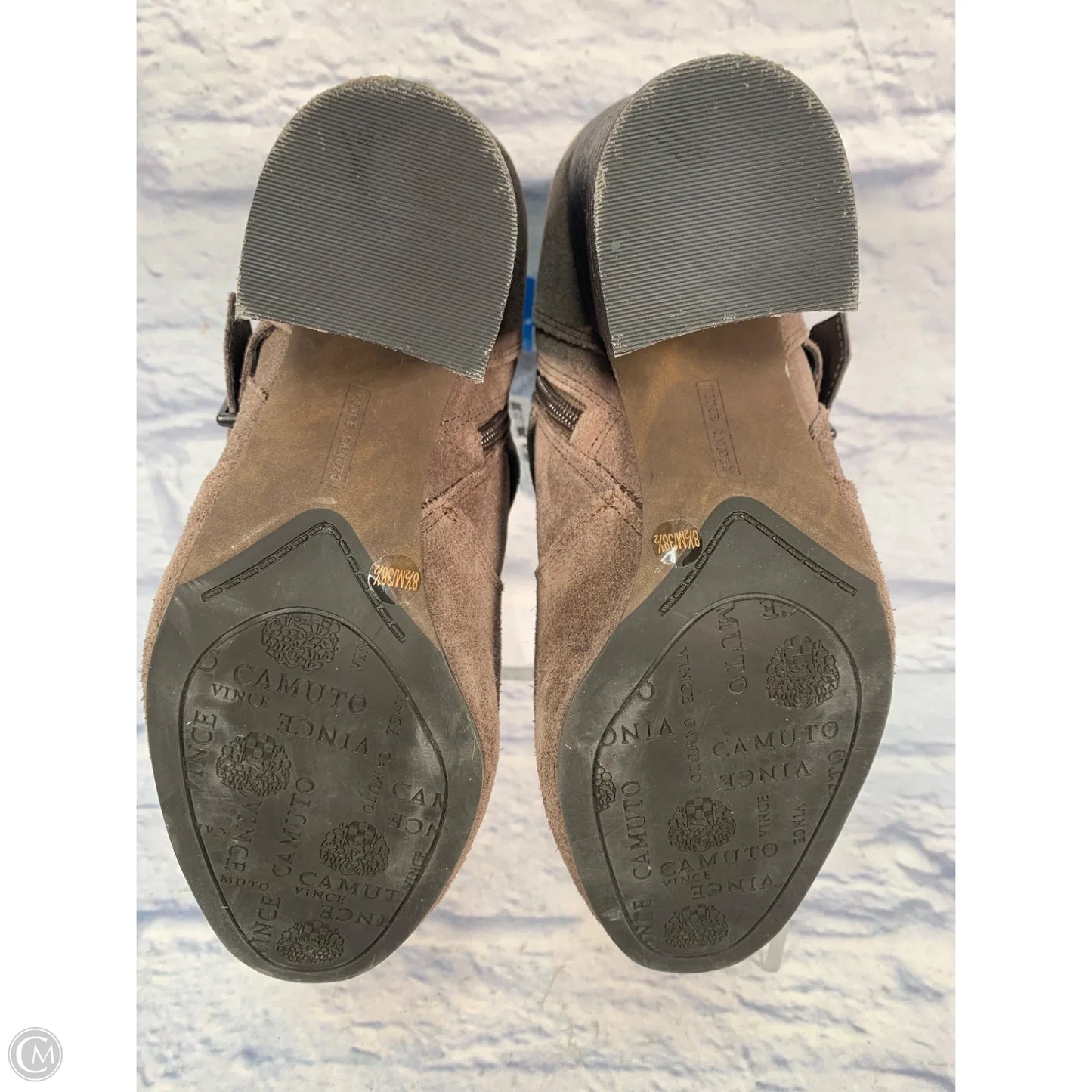 Boots Ankle Heels By Vince Camuto In Brown, Size: 8.5