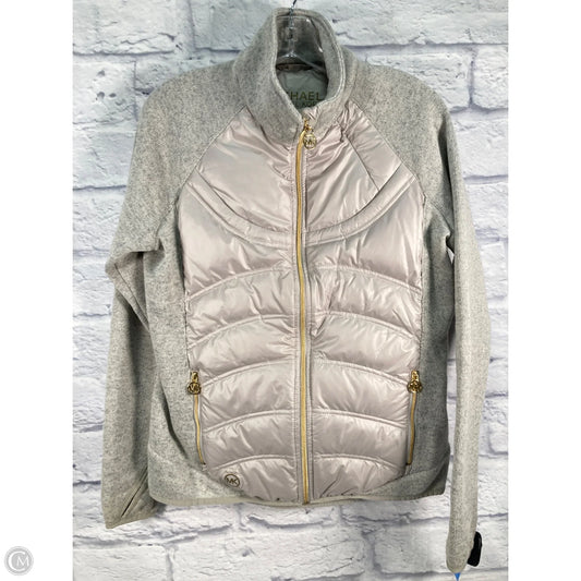 Jacket Fleece By Michael By Michael Kors In Grey, Size: M