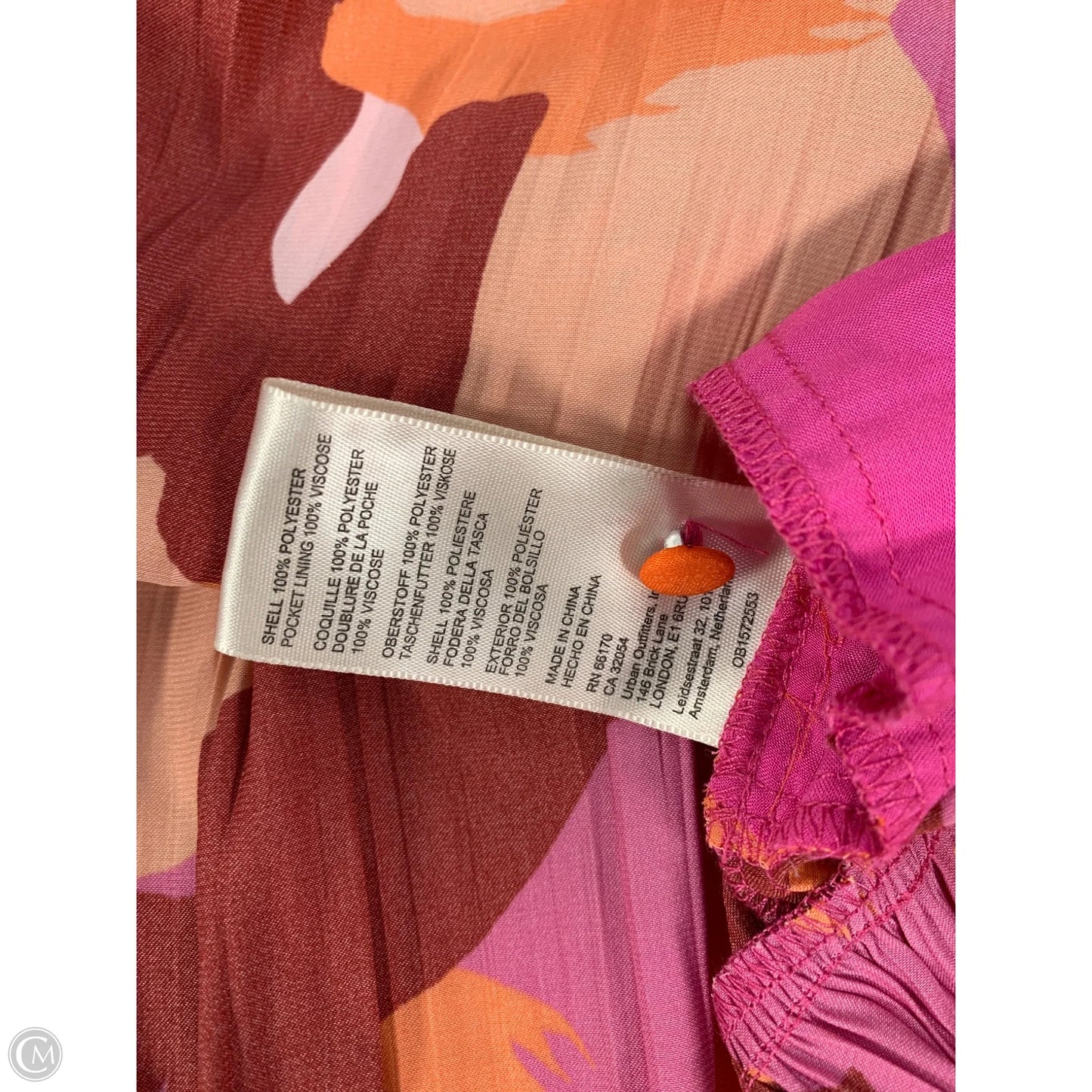 Dress Party Short By Maeve In Orange & Purple, Size: S