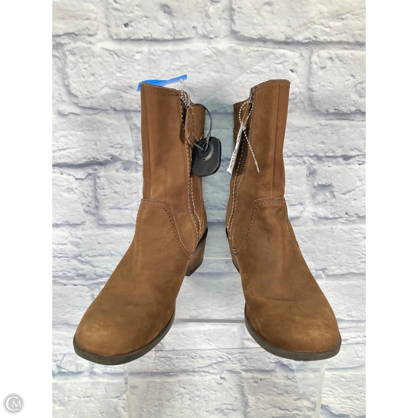 Boots Ankle Heels By Teva In Brown, Size: 7.5