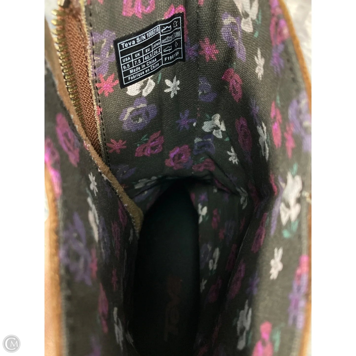 Boots Ankle Heels By Teva In Brown, Size: 7.5