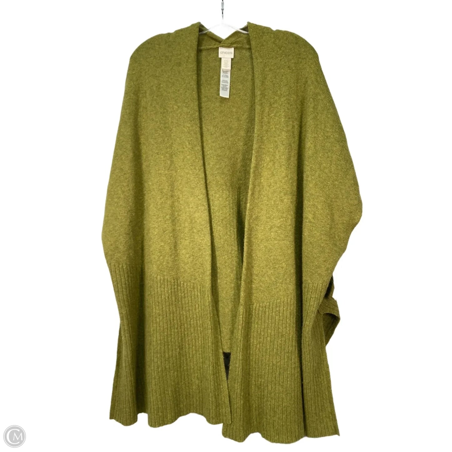 Poncho By Chicos In Green, Size: Osfm