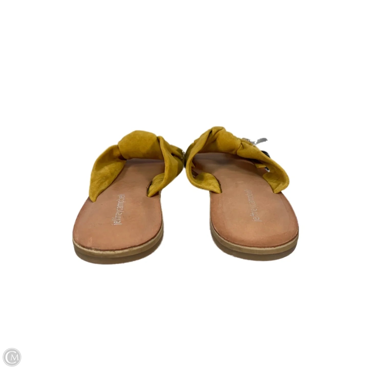 Sandals Flats By Jeffery Campbell In Tan & Yellow, Size: 8