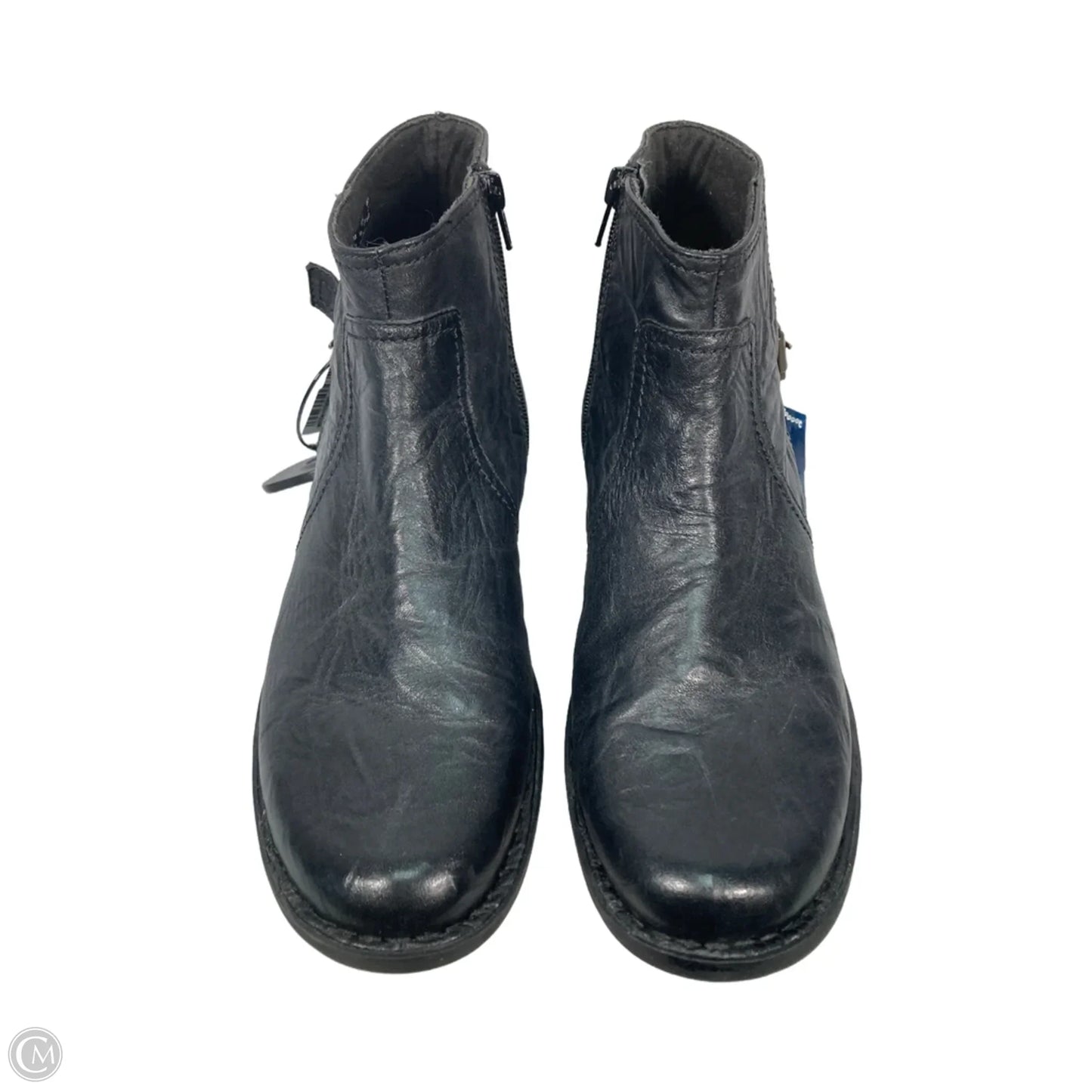 Boots Ankle Flats By Clarks In Black, Size: 10