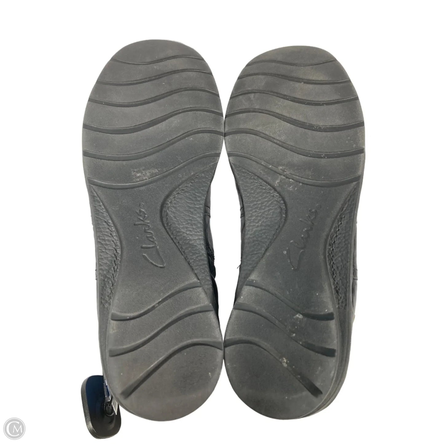 Boots Ankle Flats By Clarks In Black, Size: 10