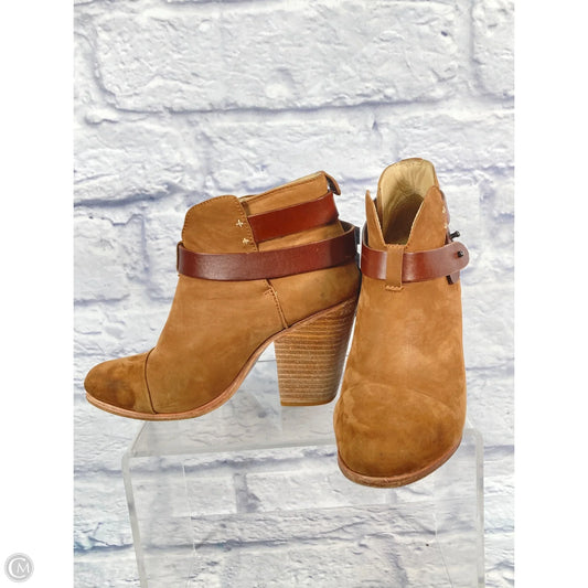 Boots Ankle Heels By Rag And Bone In Brown, Size: 6.5
