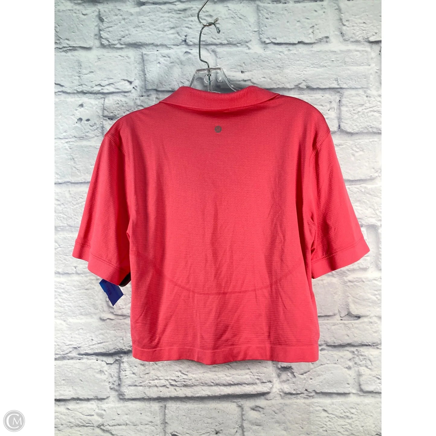 Athletic Top Short Sleeve By Lululemon In Pink, Size: M