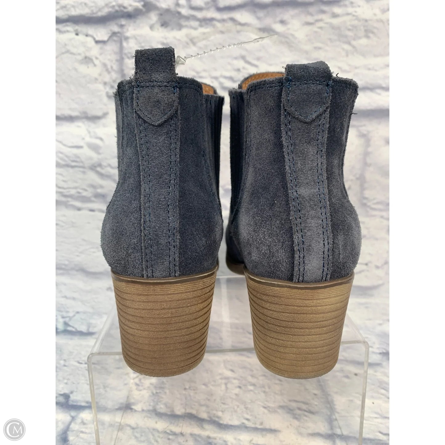 Boots Ankle Heels By Sofft In Blue, Size: 6.5