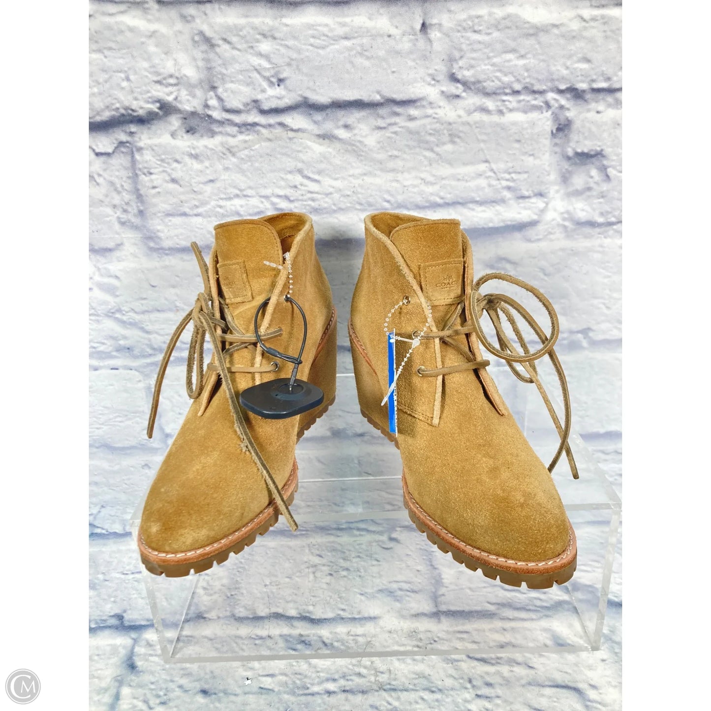 Boots Designer By Coach In Brown, Size: 7