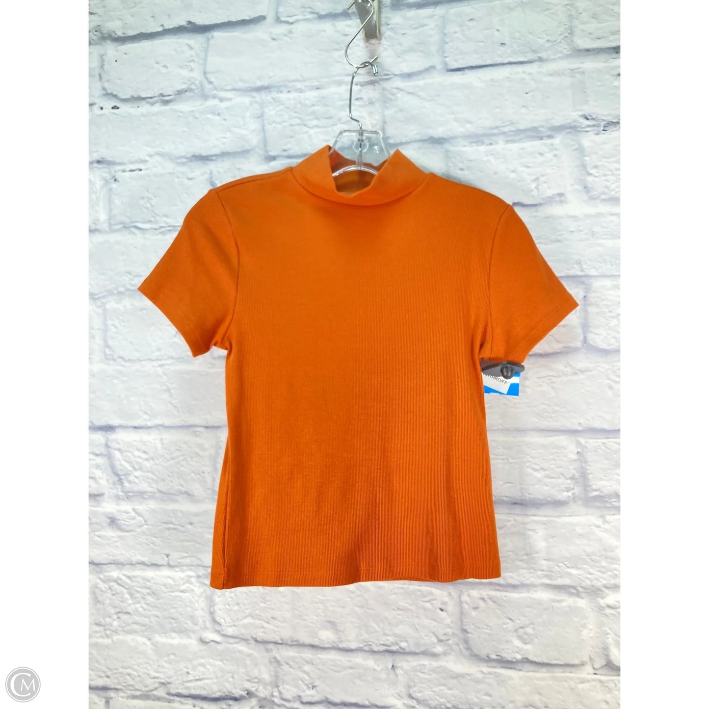Top Short Sleeve By Maeve In Orange, Size: S