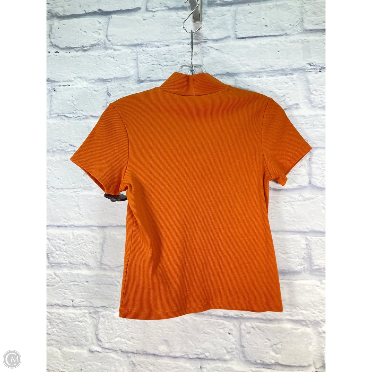 Top Short Sleeve By Maeve In Orange, Size: S