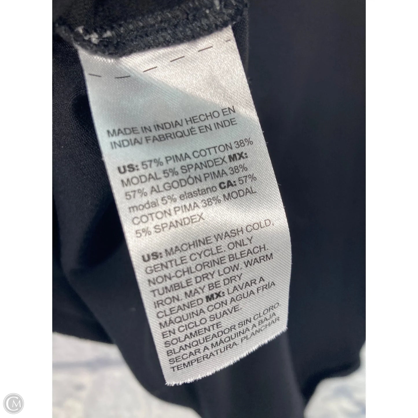 Top Long Sleeve Basic By Chicos In Black, Size: L