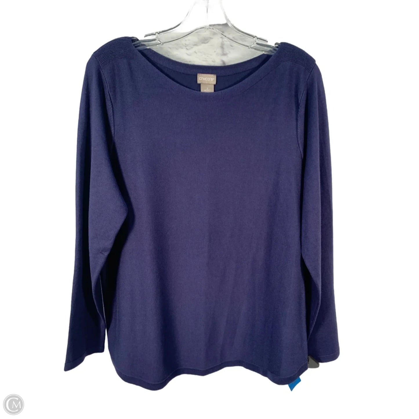 Sweater By Chicos In Blue, Size: L