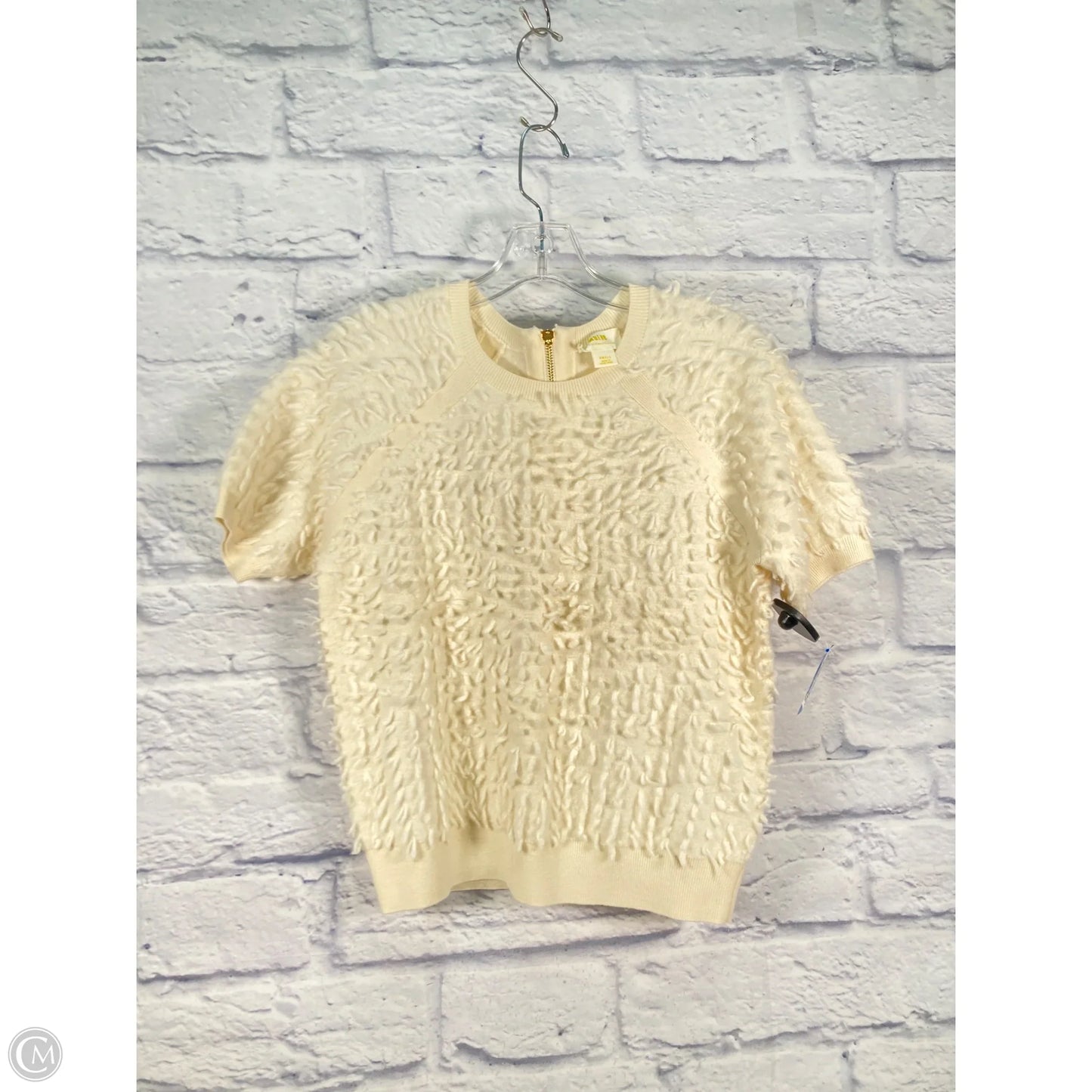 Top Short Sleeve By Maeve In Cream, Size: S