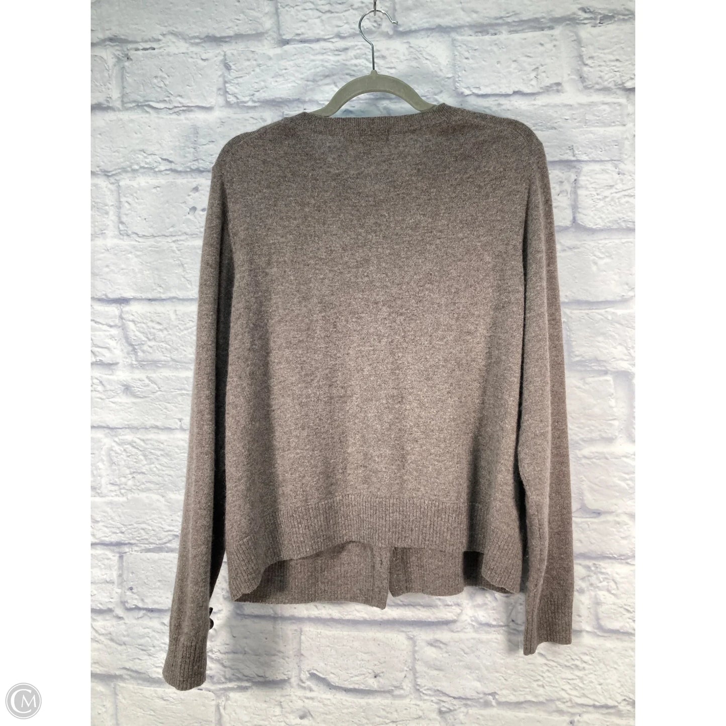 Sweater Cardigan Cashmere By Autograph In Brown, Size: L
