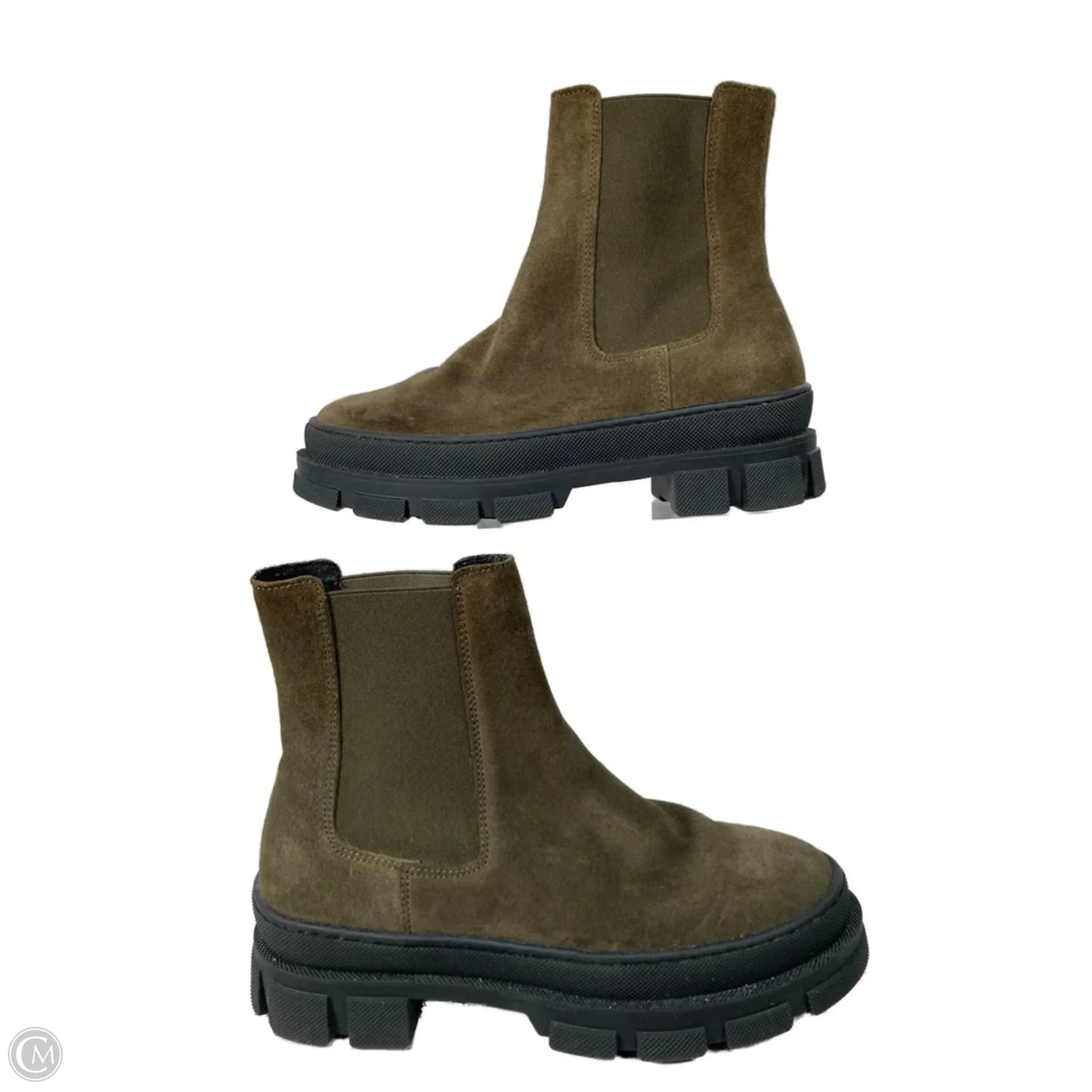 Boots Combat By Clothes Mentor In Green, Size: 7.5