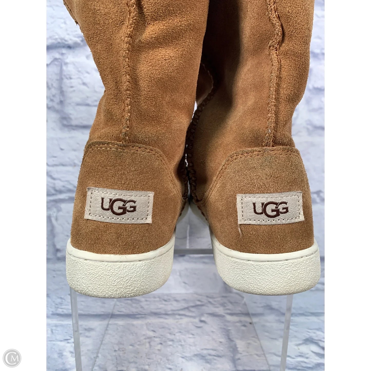 Boots Designer By Ugg In Brown, Size: 8
