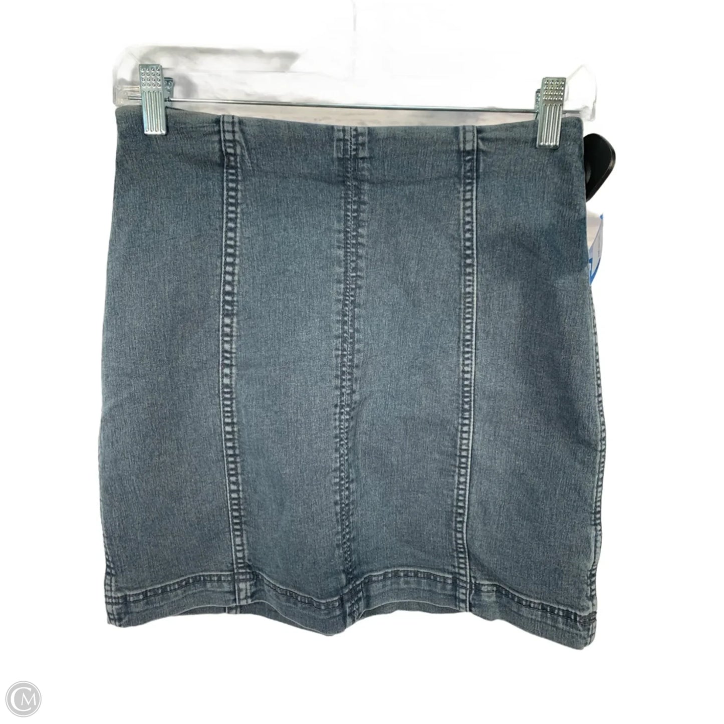 Skirt Mini & Short By Free People In Blue Denim, Size: 2