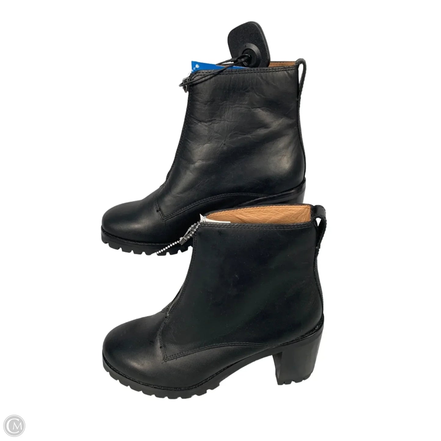 Boots Leather By Madewell In Black, Size: 8.5