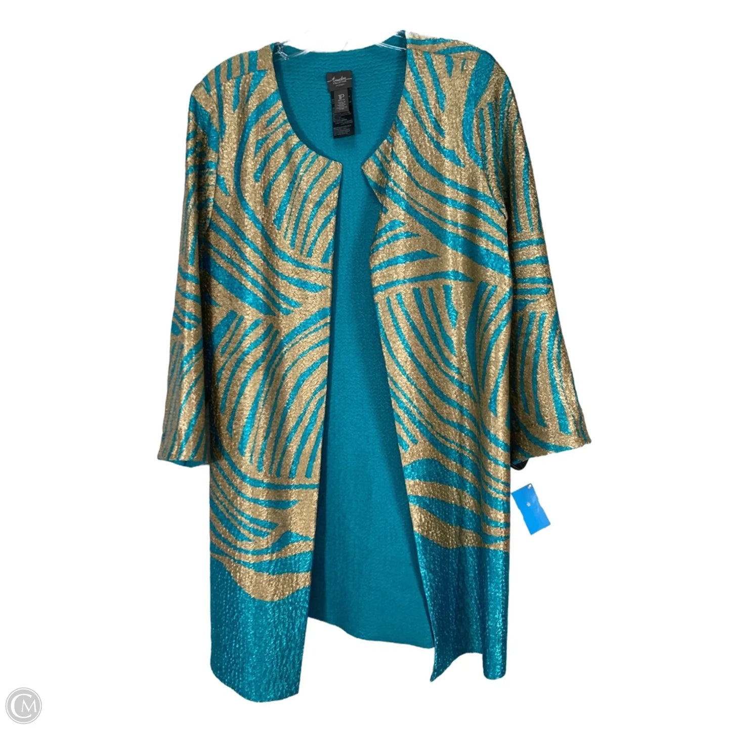 Cardigan By Chicos In Black & Brown, Size: Mp