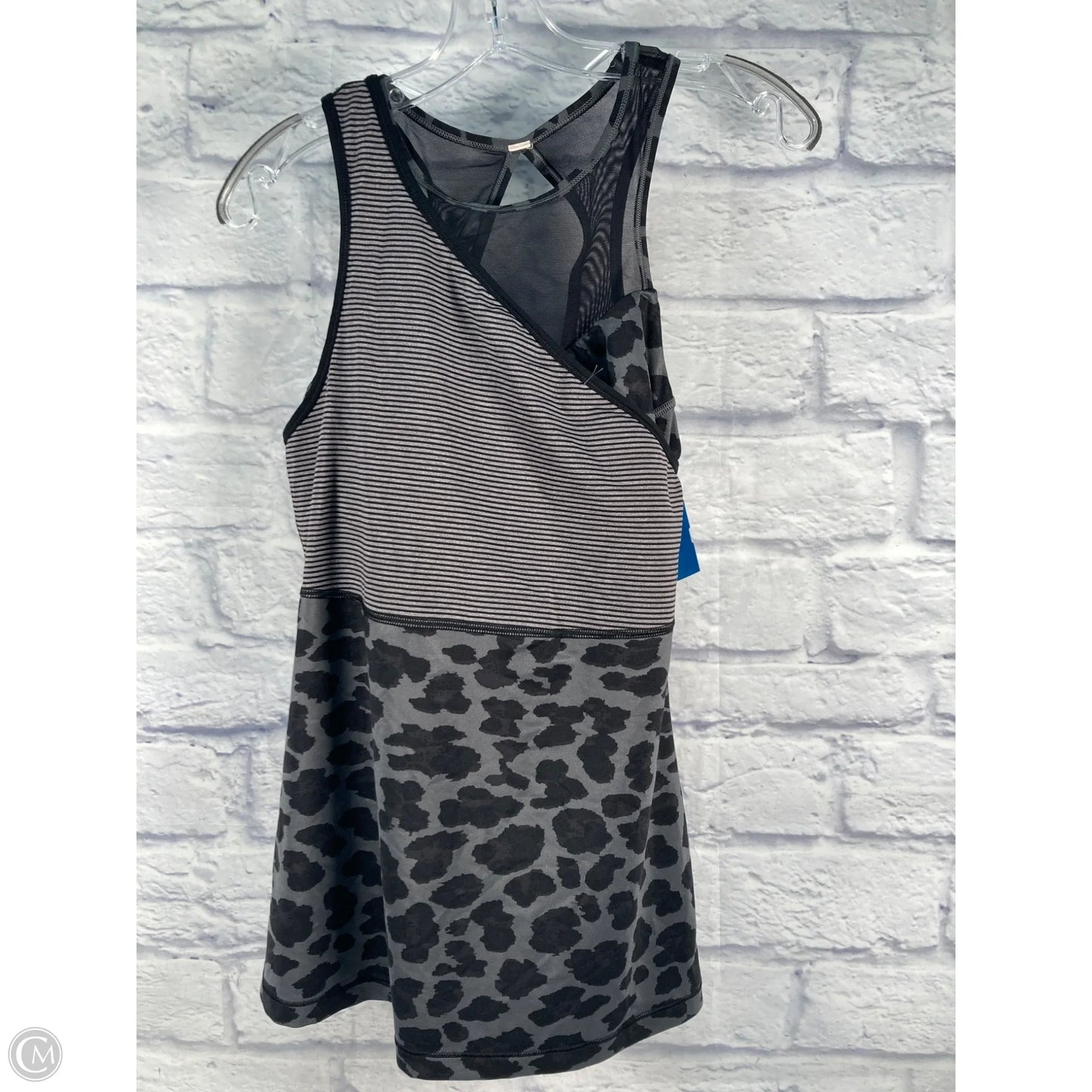 Athletic Tank Top By Lululemon In Striped Pattern, Size: M