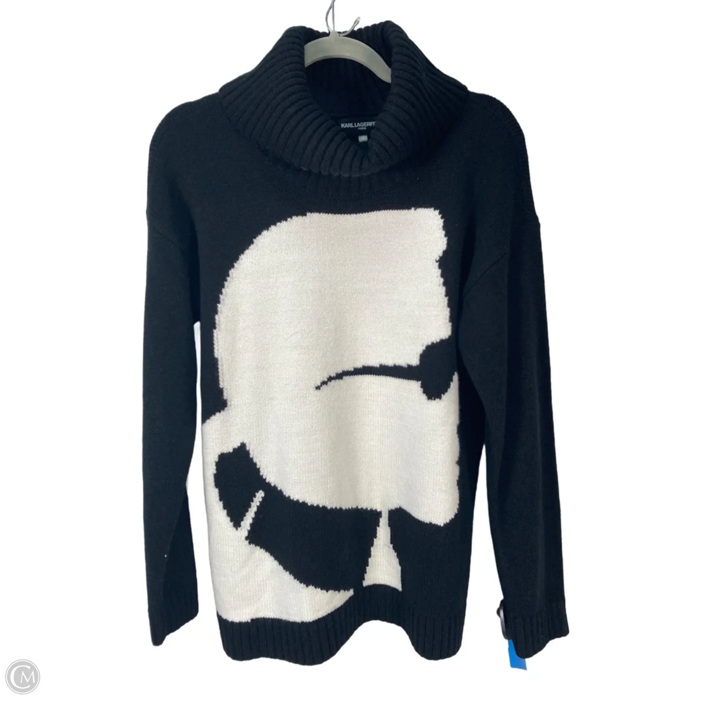 Sweater Designer By Karl Lagerfeld In Black, Size: S
