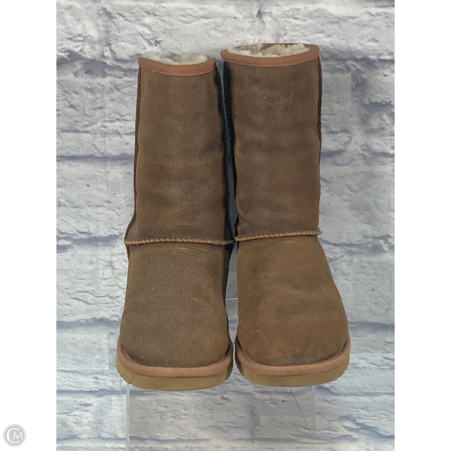 Boots Designer By Ugg In Brown, Size: 7