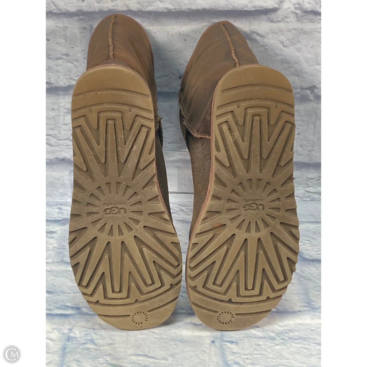 Boots Designer By Ugg In Brown, Size: 7