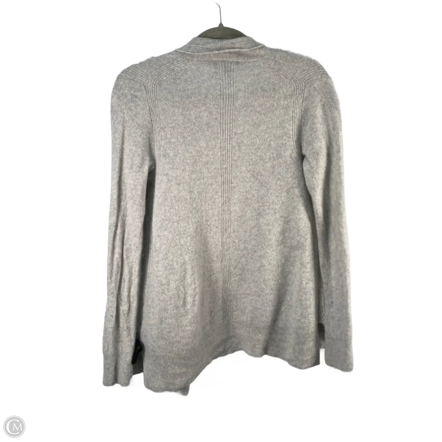 Sweater Cardigan Cashmere By Saks Fifth Avenue In Grey, Size: S