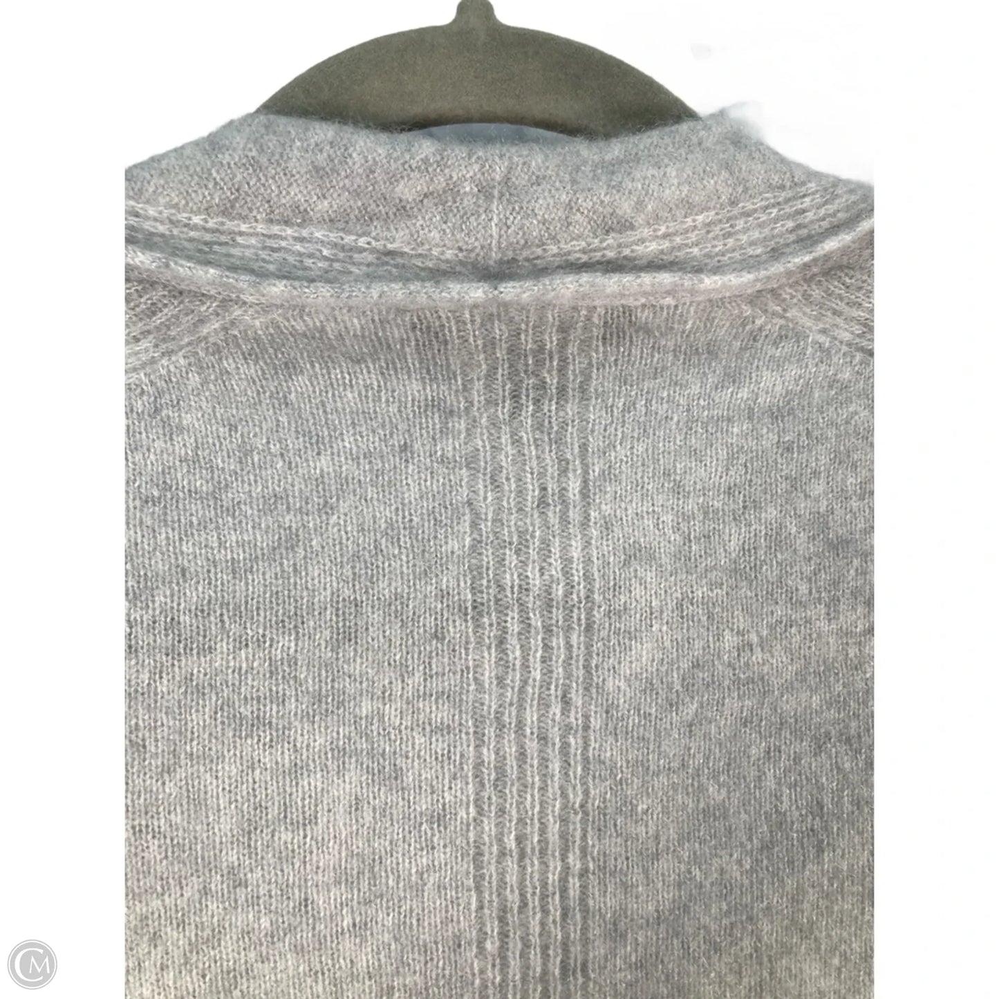 Sweater Cardigan Cashmere By Saks Fifth Avenue In Grey, Size: S