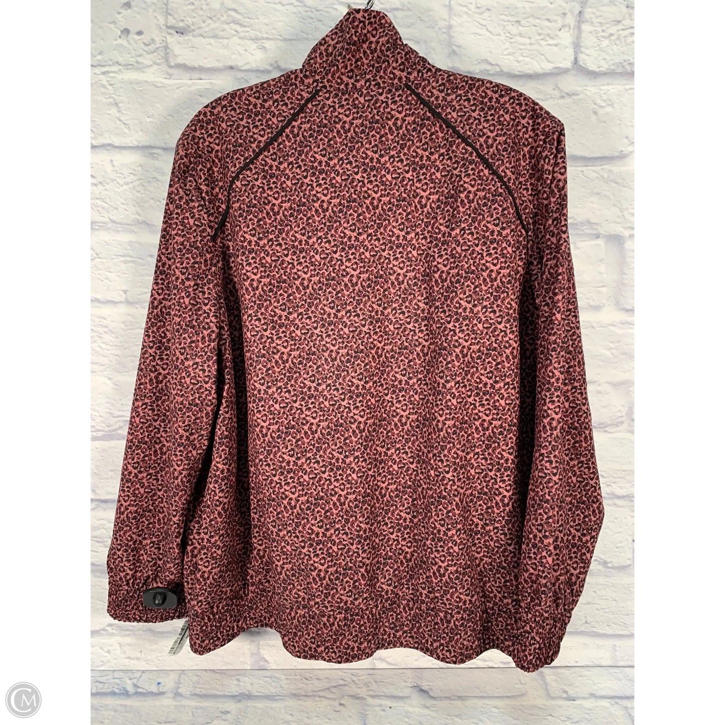 Athletic Jacket By Chicos In Animal Print, Size: Xl