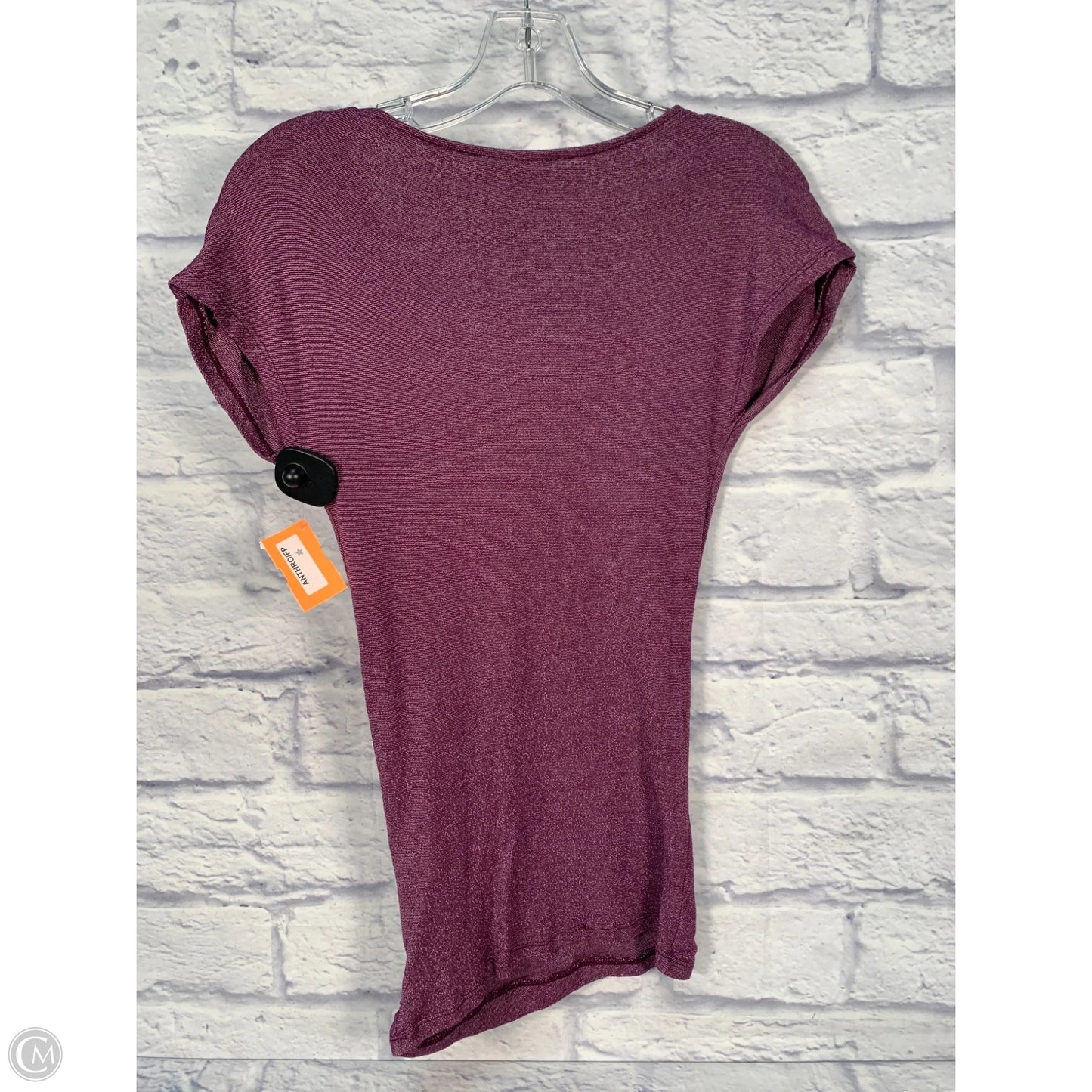 Top Short Sleeve By Michael Stars In Purple, Size: S