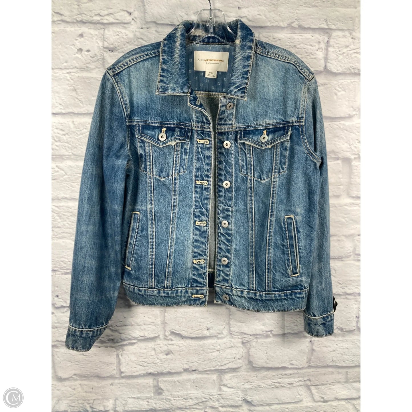 Jacket Denim By Pilcro In Blue Denim, Size: Xs