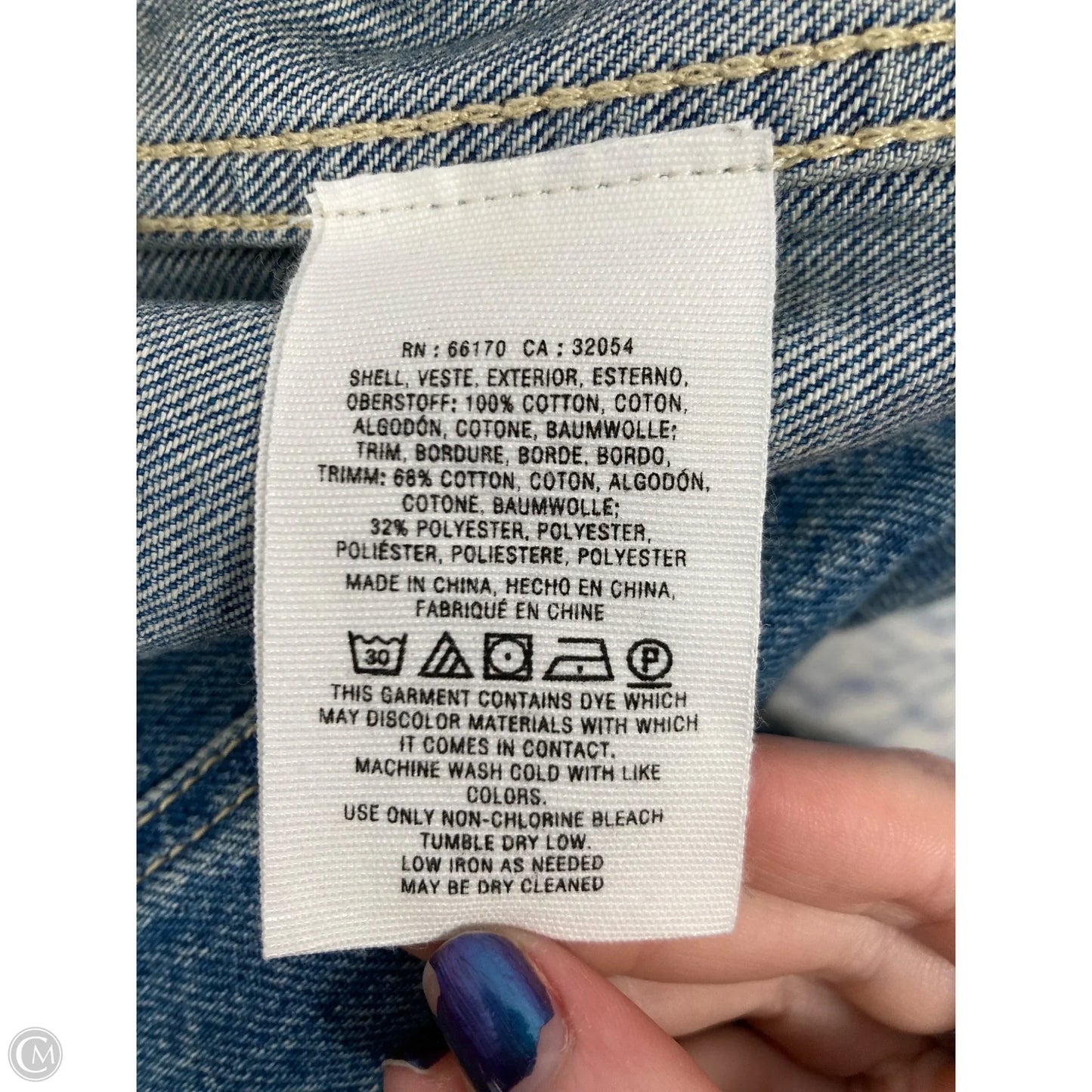 Jacket Denim By Pilcro In Blue Denim, Size: Xs