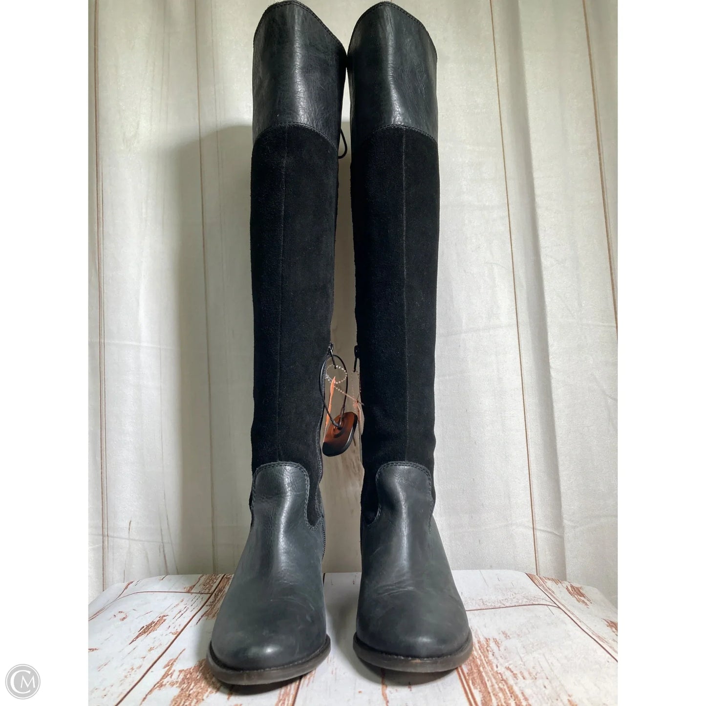 Boots Knee Heels By Lucky Brand In Black, Size: 9