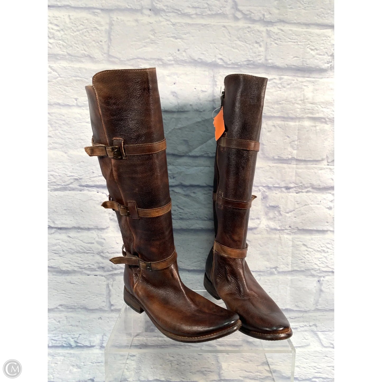 Boots Leather By Bed Stu In Brown, Size: 9