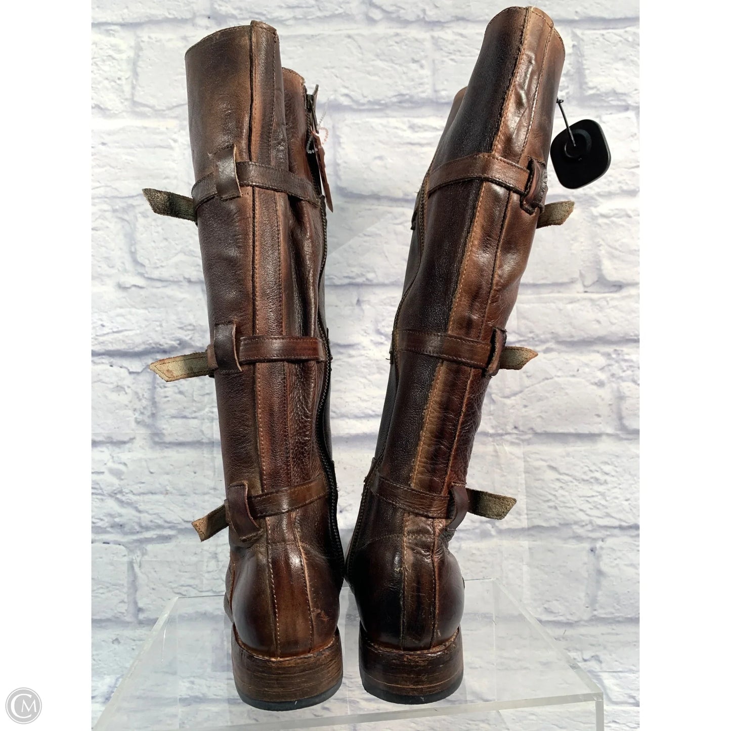 Boots Leather By Bed Stu In Brown, Size: 9