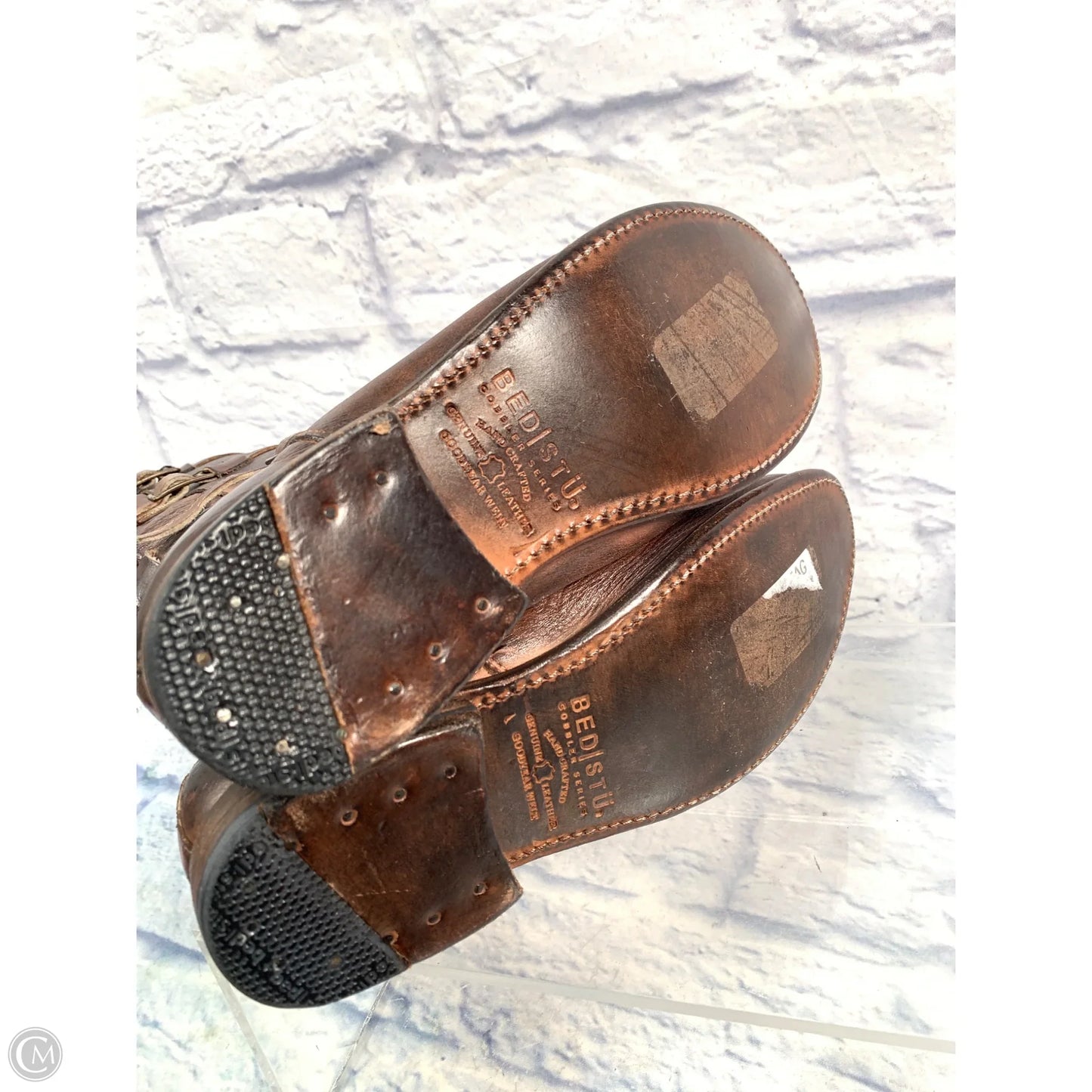 Boots Leather By Bed Stu In Brown, Size: 9