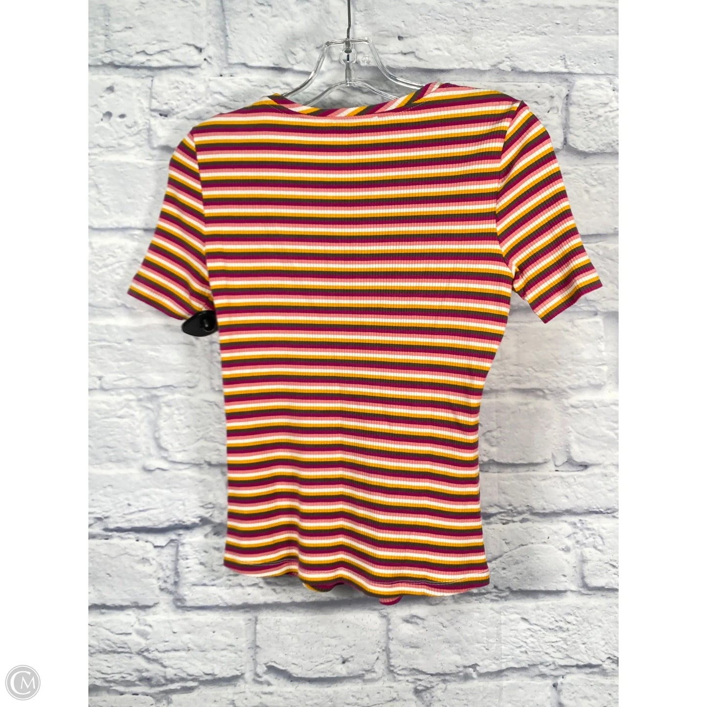 Top Short Sleeve By Maeve In Striped Pattern, Size: Xs