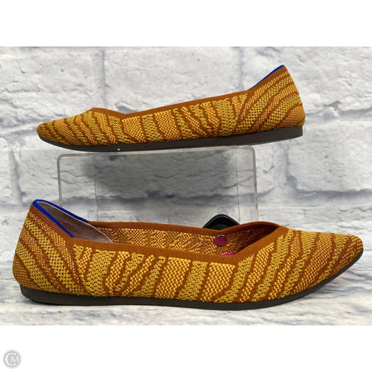 Shoes Flats By Rothys In Brown & Orange, Size: 9.5