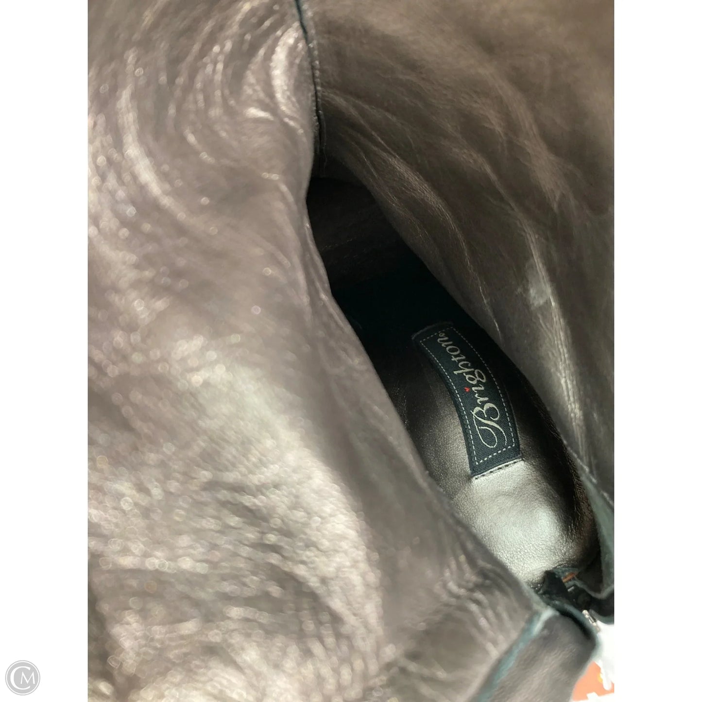 Boots Ankle Heels By Brighton In Bronze, Size: 8