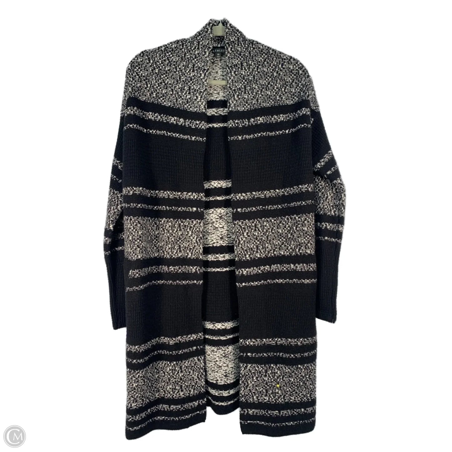 Sweater Cardigan By Athleta In Black & White, Size: Xs