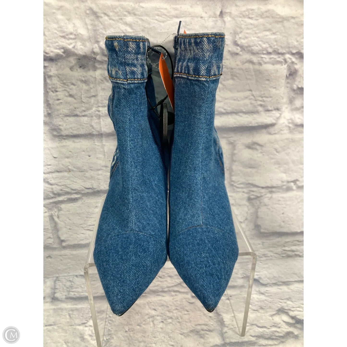 Shoes Heels Block By Jeffrey Campbell In Blue Denim, Size: 6