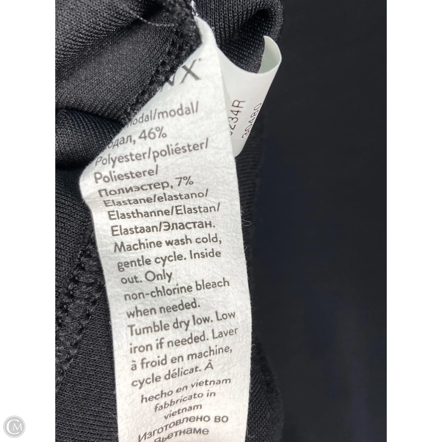 Sweatshirt Collar By Spanx In Black, Size: L