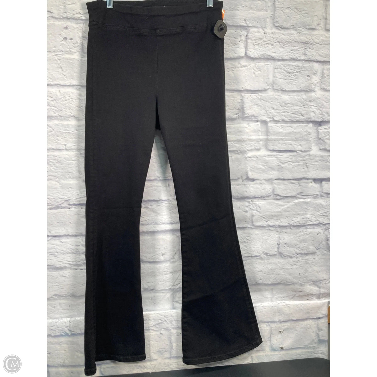 Jeans Flared By Frame In Black Denim, Size: 10