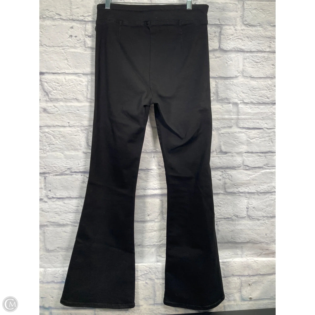 Jeans Flared By Frame In Black Denim, Size: 10