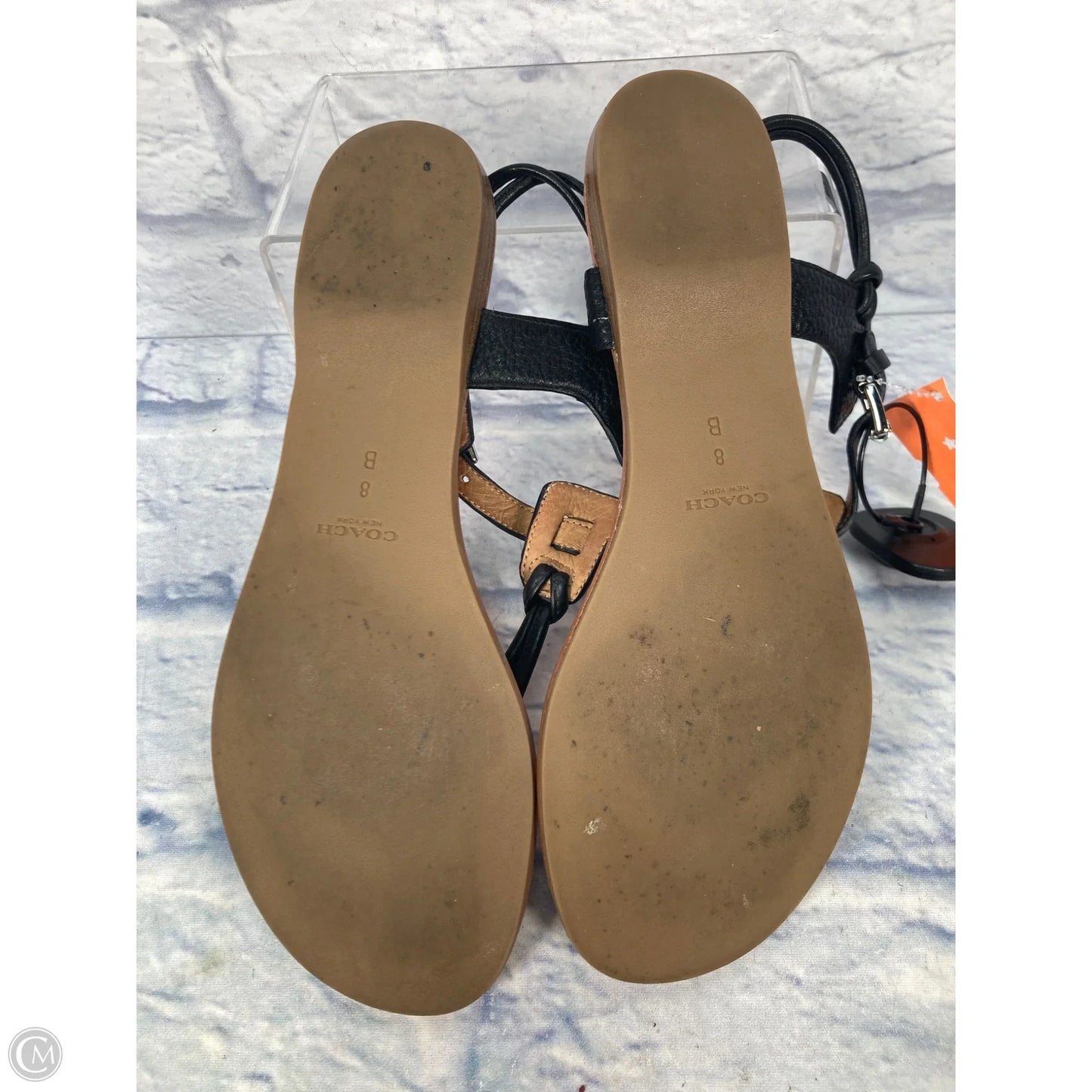 Sandals Designer By Coach In Black, Size: 8